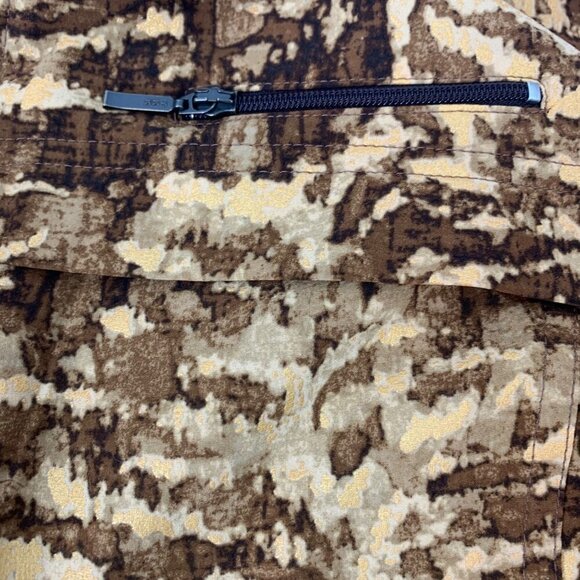 Zenergy by Chico’s Brown Abstract Zip-Up Jacket Size 0 (S) Stretch Travel Layer - Picture 13 of 14